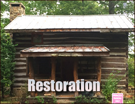 Historic Log Cabin Restoration  Allendale County,  South Carolina